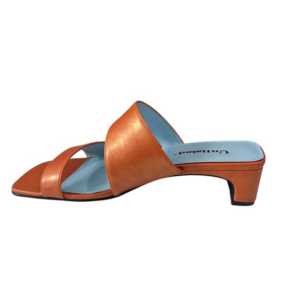 Unlisted Kenneth Cole Block Heels Sandals Womens 8M Terracotta - Picture 4 of 11